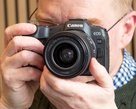 Canon EOS R8 in use