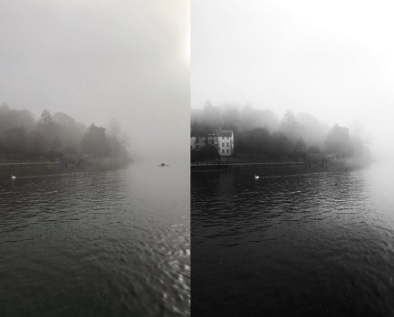 How to edit black and white photos in Snapseed Jo Bradford two versions of the same black and white photo side by side before and after it was edited in Snapseed