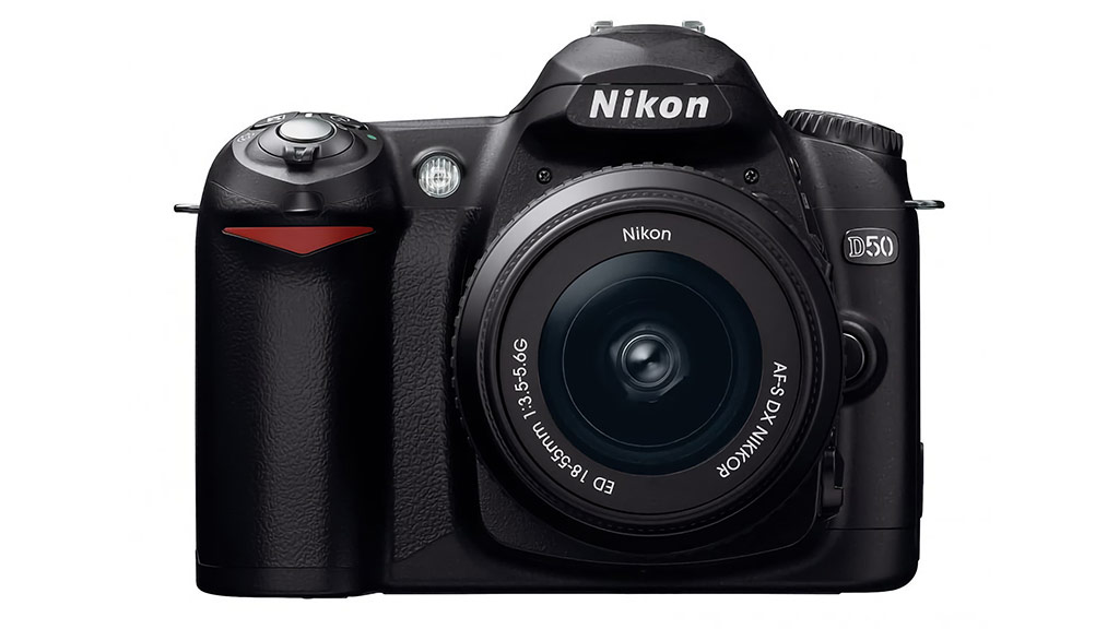 Do megapixels matter? Nikon D50 against a white background