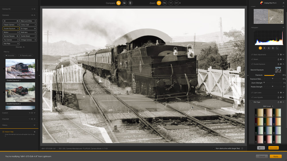 How to create vintage analogue and retro effects in black and white, step 6