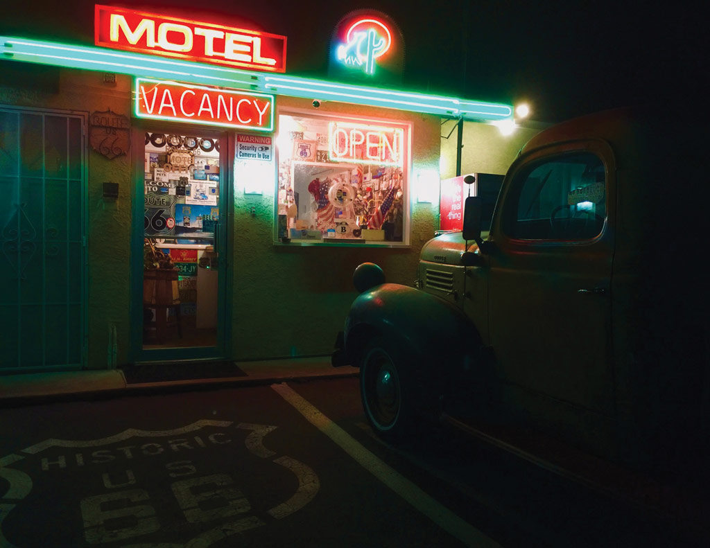 How to take great travel photos with a smartphone Lynne McPeake Photo taken outside of a motel in the United States