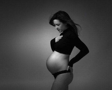 Rotolight LEDs maternity shoot
