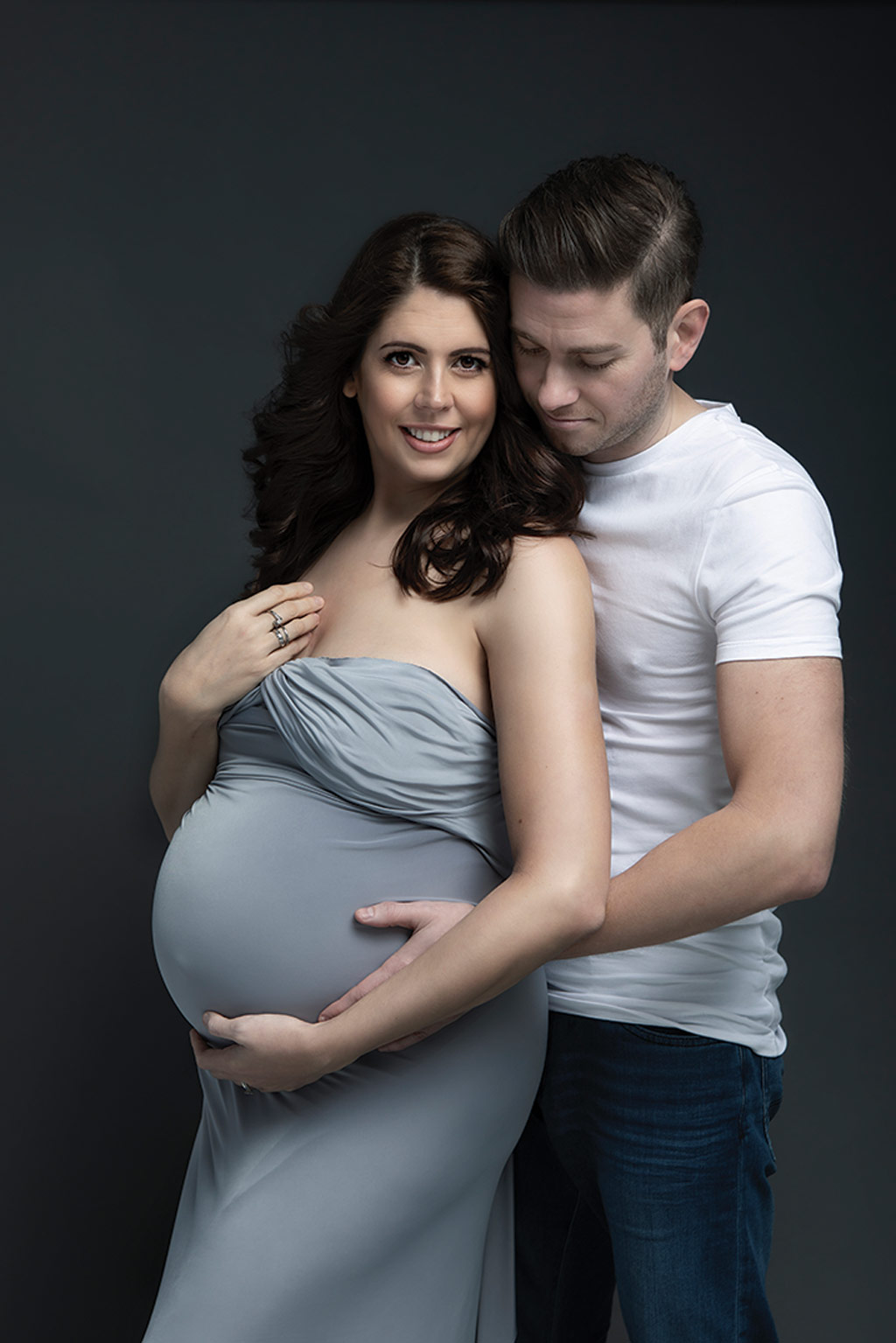 Couples photo at maternity shoot