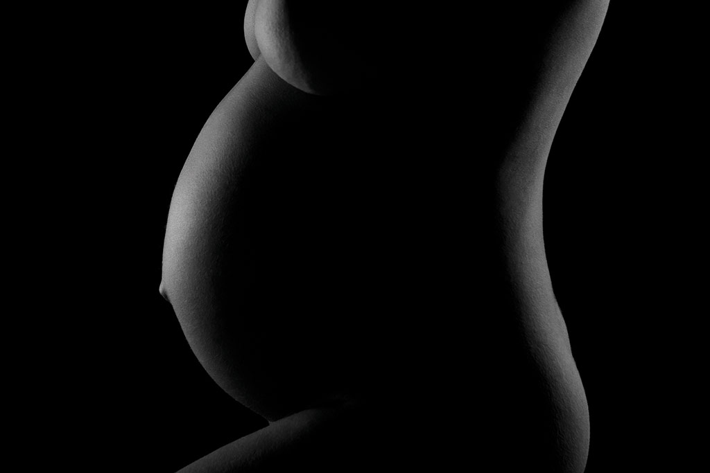 Softboxes during maternity shoot
