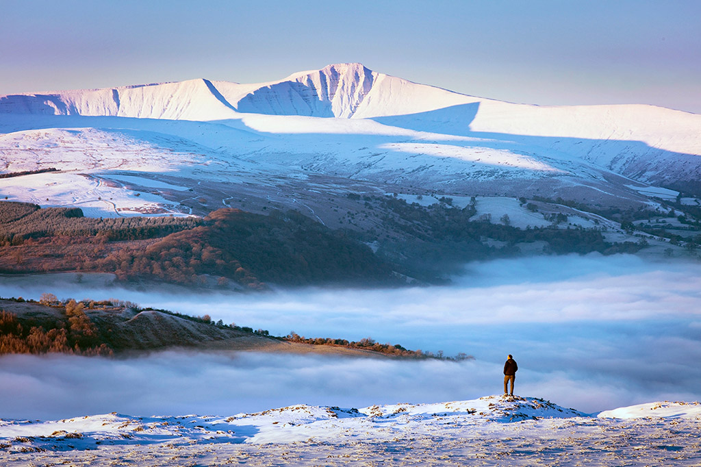 A magical winter's morning in the Brecon Beacons, Wales. will davies