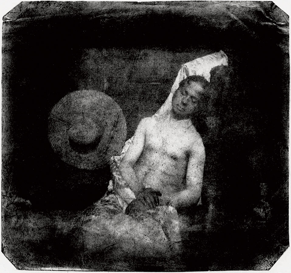 Hippolyte Bayard, Self Portrait as a Drowned Man 1840 worlds first photo hoax