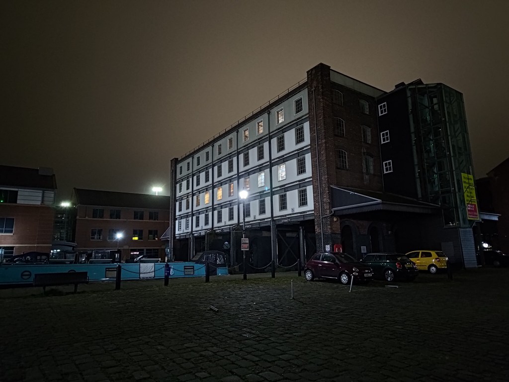 ASUS Zenfone 9 night photo (Victoria Quays, Sheffield) Photo Joshua Waller