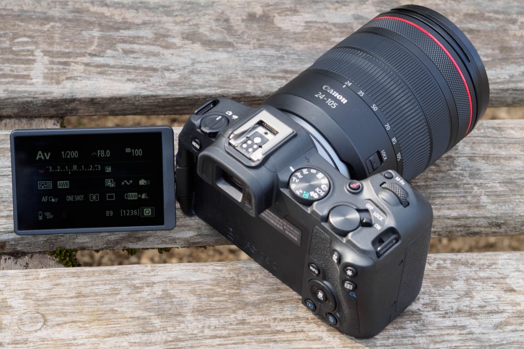 Canon EOS R8 articulated screen