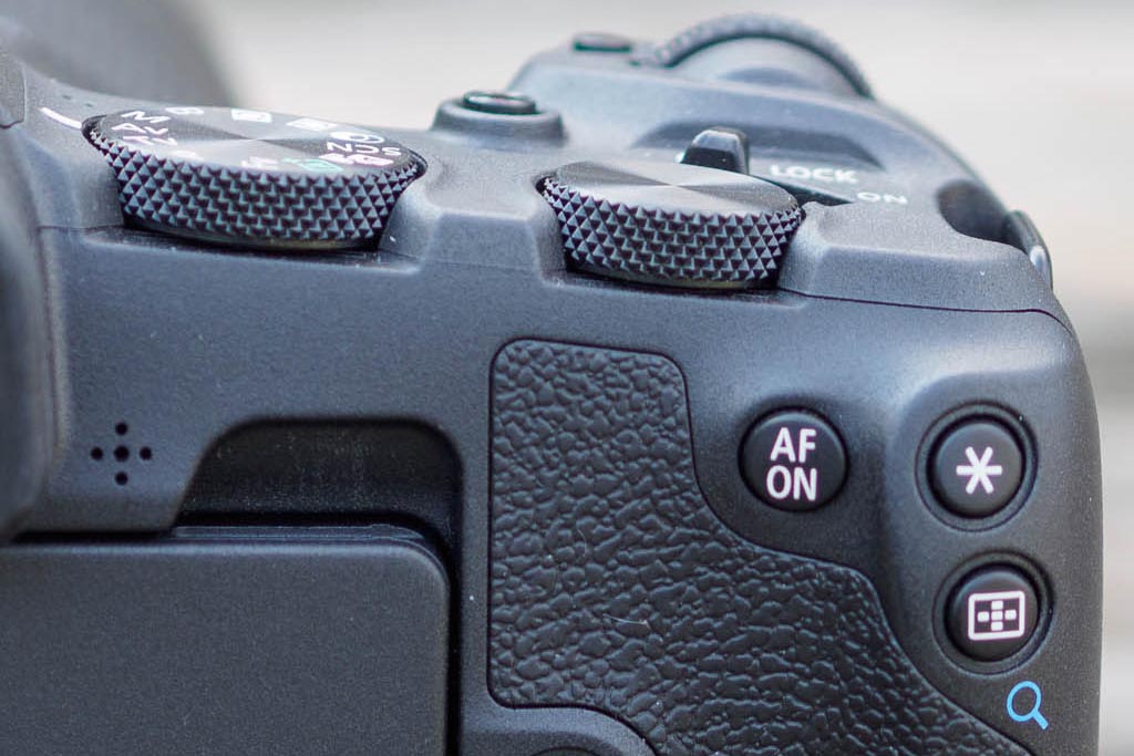 Canon EOS R8 thumb buttons