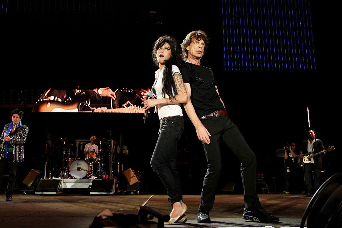Amy WineHouse and Mick Jagger 