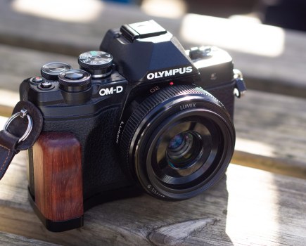 The Panasonic Lumix G 20mm f1.7 II lens on the Olympus OM-D E-M10 Mark III.