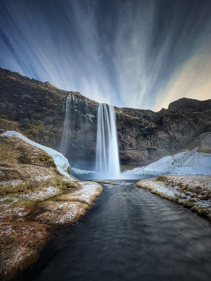 Seljalandsfoss in Southern Iceland taken by sian monument