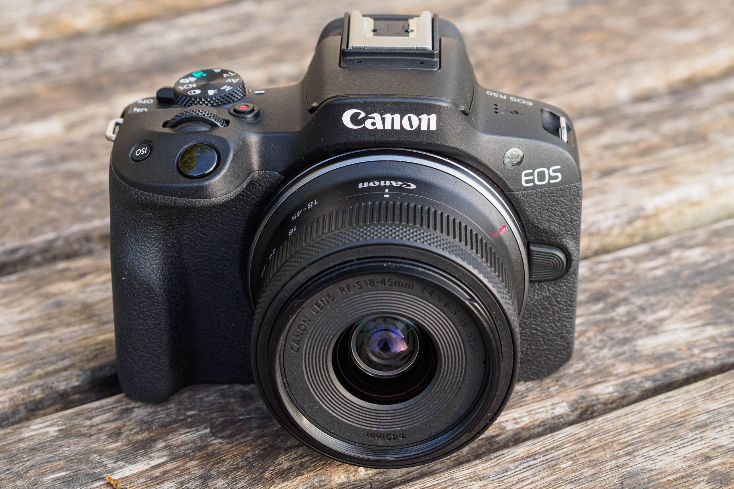  Canon EOS R50 Mirrorless Vlogging Camera (Black) w/RF-S18-45mm  F4.5-6.3 is STM Lens, 24.2 MP, 4K Video, Subject Detection & Tracking,  Compact, Smartphone Connection, Content Creator : Electronics