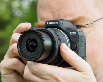 Canon EOS R50 in use