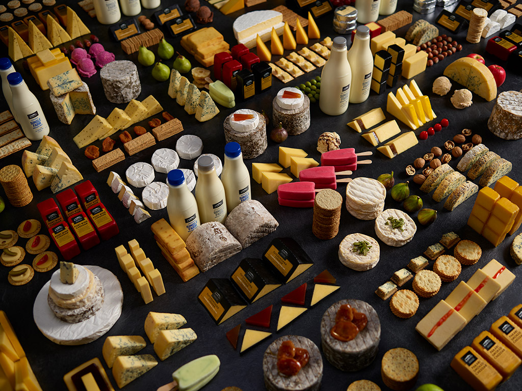 Landscape out of dairy products from the brand Kapiti Food Photographer of the Year 2023 new zealand winner