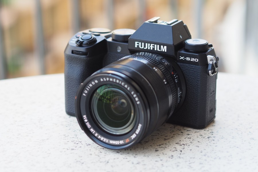 Fujifilm X-S20 with 18-55mm lens. Photo Joshua Waller