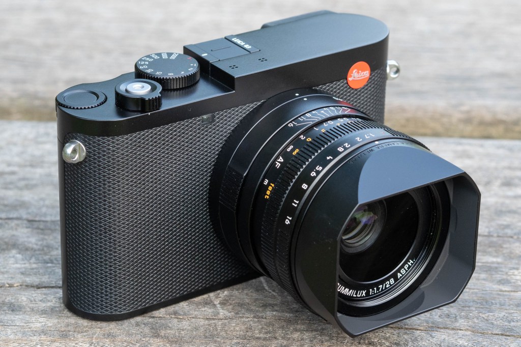 Leica Q3 with lens hood fitted