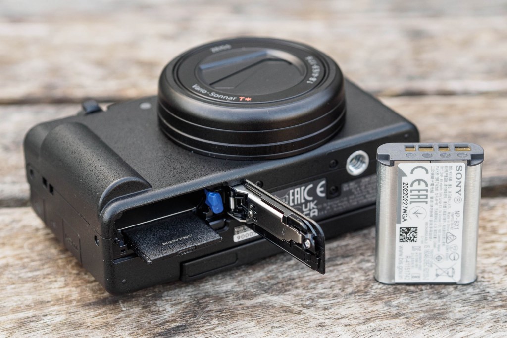 Sony ZV-1 Mark II battery and card compartment
