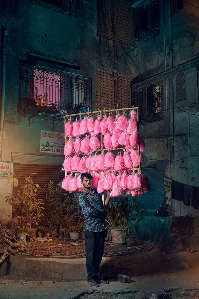 Candy Floss seller portrait wins Pink Lady® Food Photographer of the Year 2023!