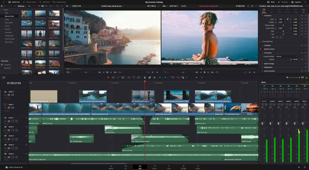 Professional video editing software