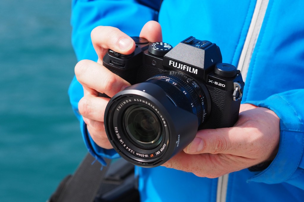 Fujifilm X-S20 in-hand (JW/AP)