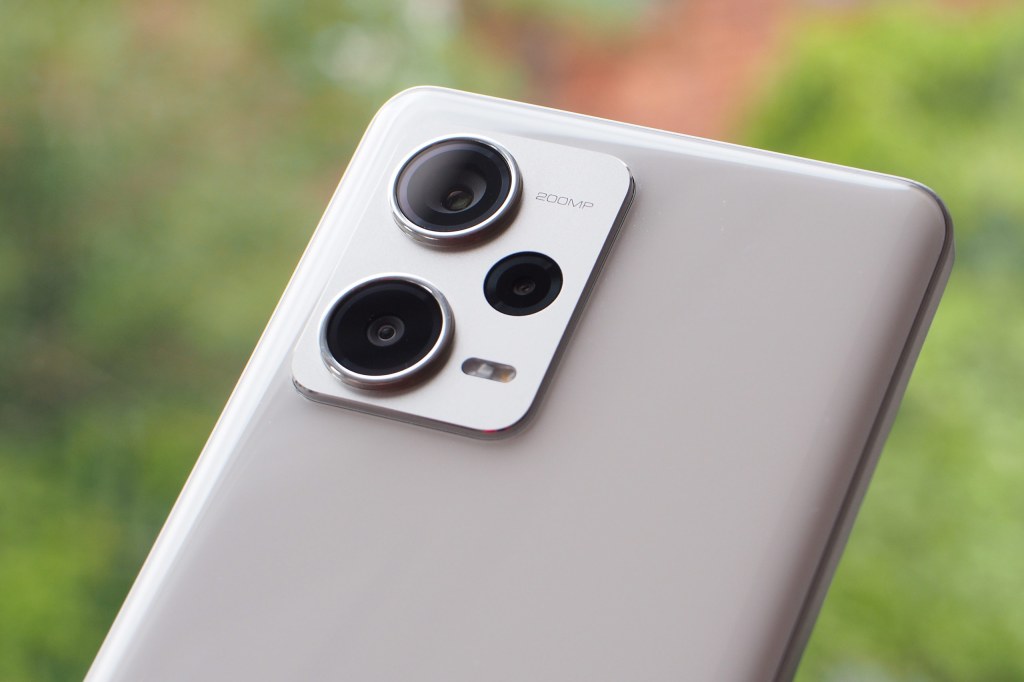 Redmi Note 12 Pro + 5G with a triple camera setup. Photo: Joshua Waller