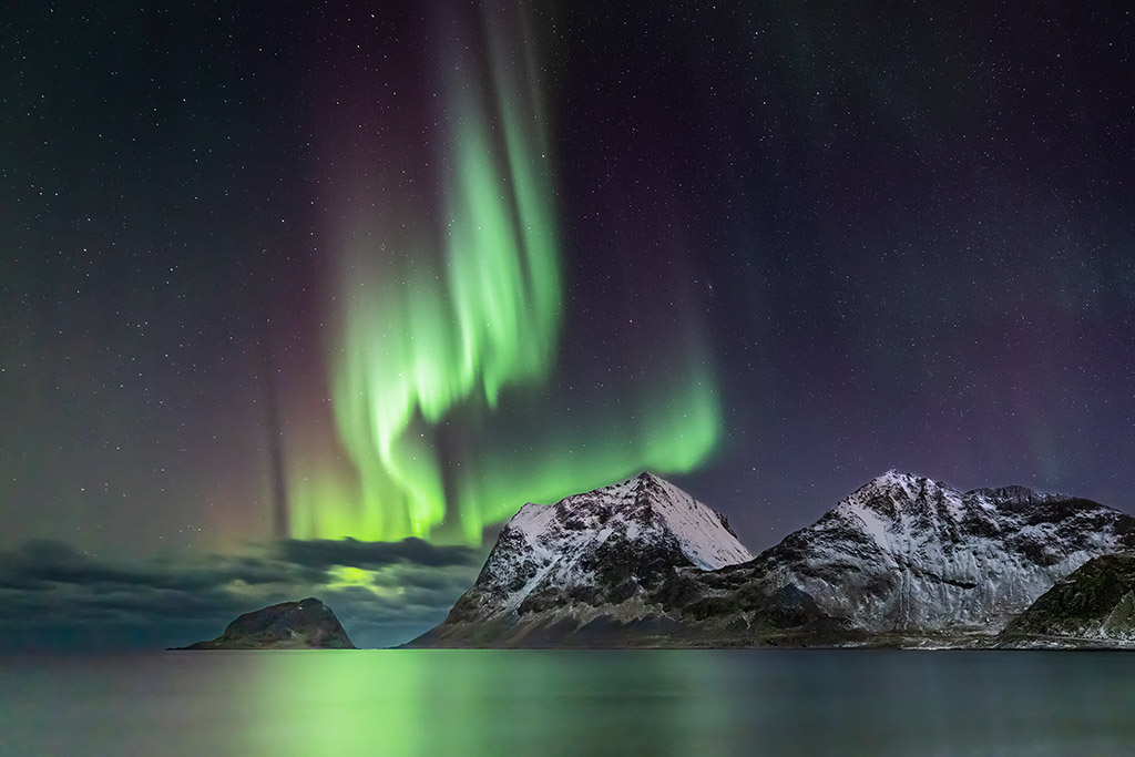 northern lights at Lofoten Islands