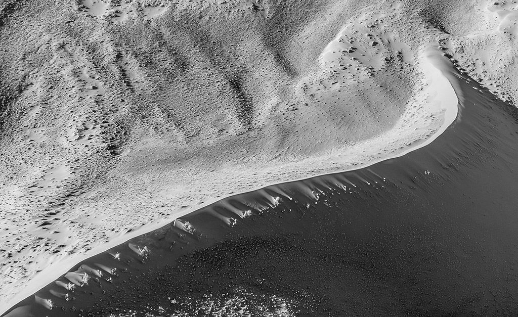 aerial view of Dune 45 in Namibia