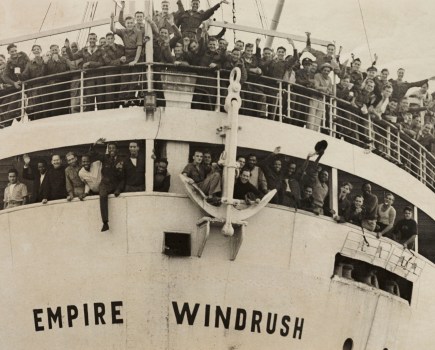 The 'Empire Windrush' arriving from Jamaica, 1948,