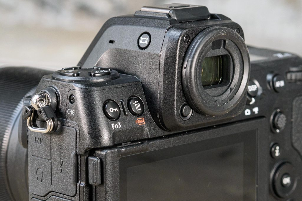 Nikon Z8 viewfinder housing and eyepiece