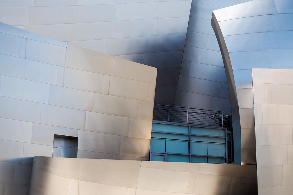 abstract of the Walt Disney Concert Hall, Los Angeles