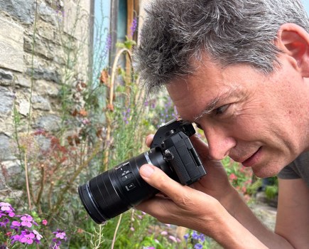 Portrait of Andrew Fusek using Taking pictures with the OM system 90mm Macro lens camera