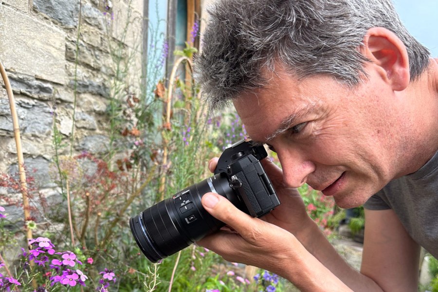 Portrait of Andrew Fusek using Taking pictures with the OM system 90mm Macro lens camera