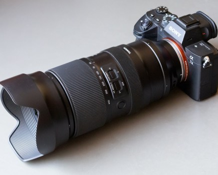 Tamron 50-400mm F/4.5-6.3 Di III VC VXD with hood on Sony Alpha A7 III