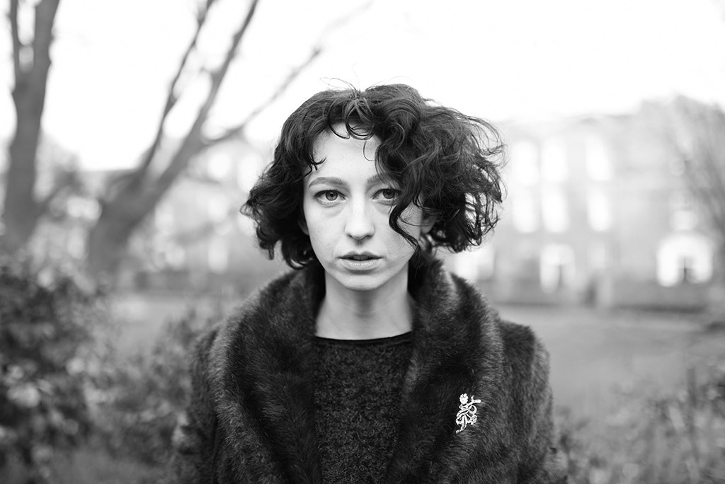 portrait of a short haired girl unkempt appearance