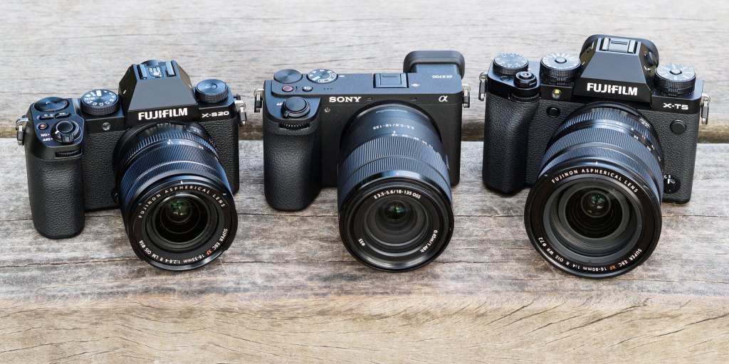 Sony Alpha A6700 compared to Fujifilm X-S20 and X-T5