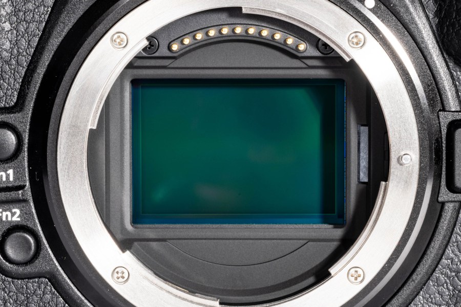 Full-frame sensor close-up photograph.