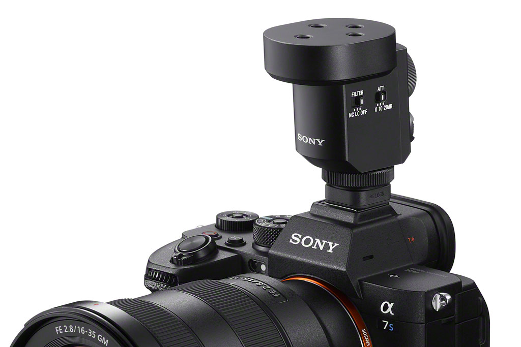 Sony ECM-M1 microphone on Sony A7S III