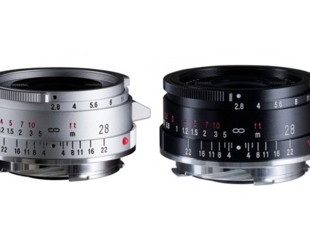 Voigtlander Colour-Skopar 28mm f/2.8 for Leica cameras only £520, silver and black finishes