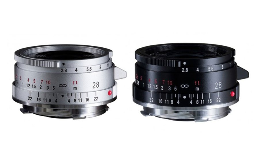 Voigtlander Colour-Skopar 28mm f/2.8 for Leica cameras only £520, silver and black finishes