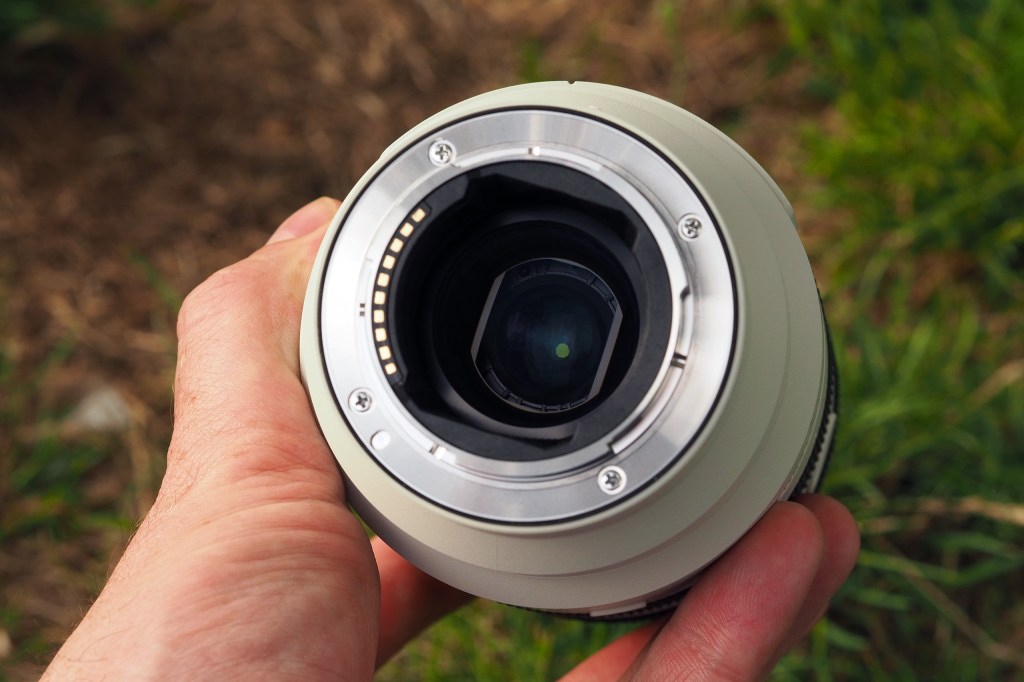 Sony FE 70-200mm F4 Macro G OSS II - the rear features a rubber seal. Credit: Joshua Waller