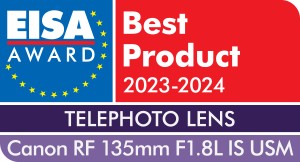 EISA TELEPHOTO LENS 2023-2024 Canon RF 135mm F1.8L IS USM