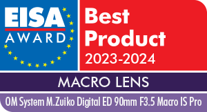 EISA MACRO LENS 2023-2024 OM System M.Zuiko Digital ED 90mm F3.5 Macro IS Pro