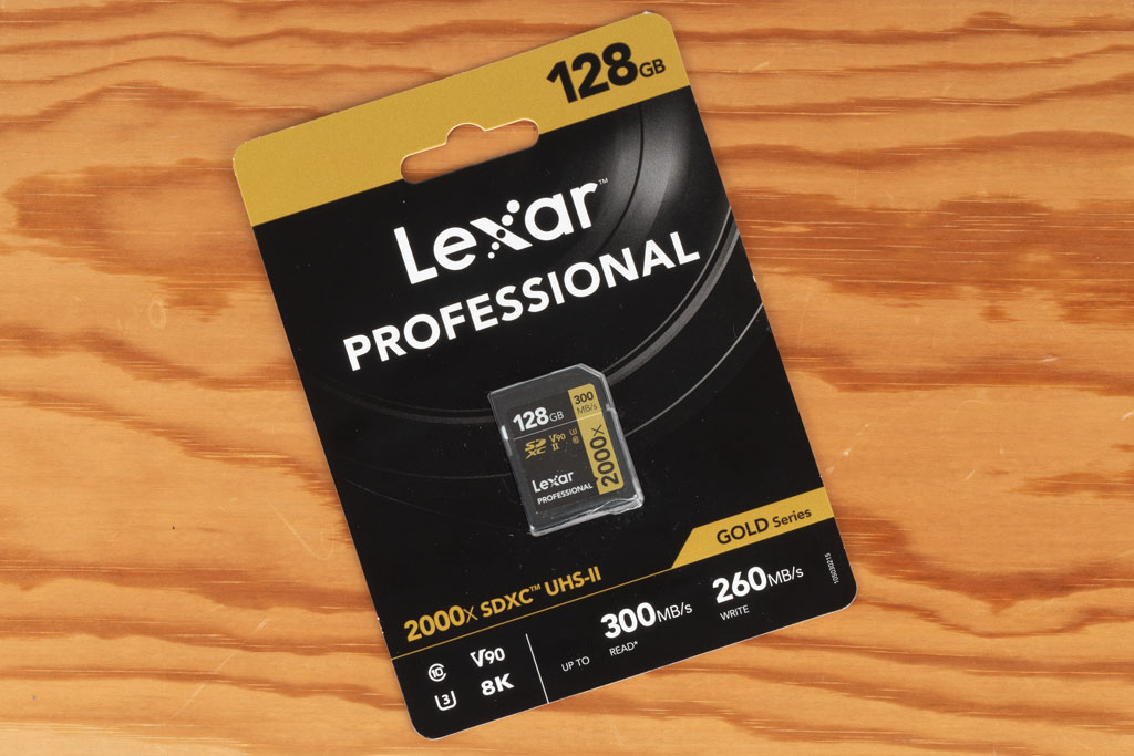 Lexar Professional 128GB 2000x SDXC UHS-II SD retail package 