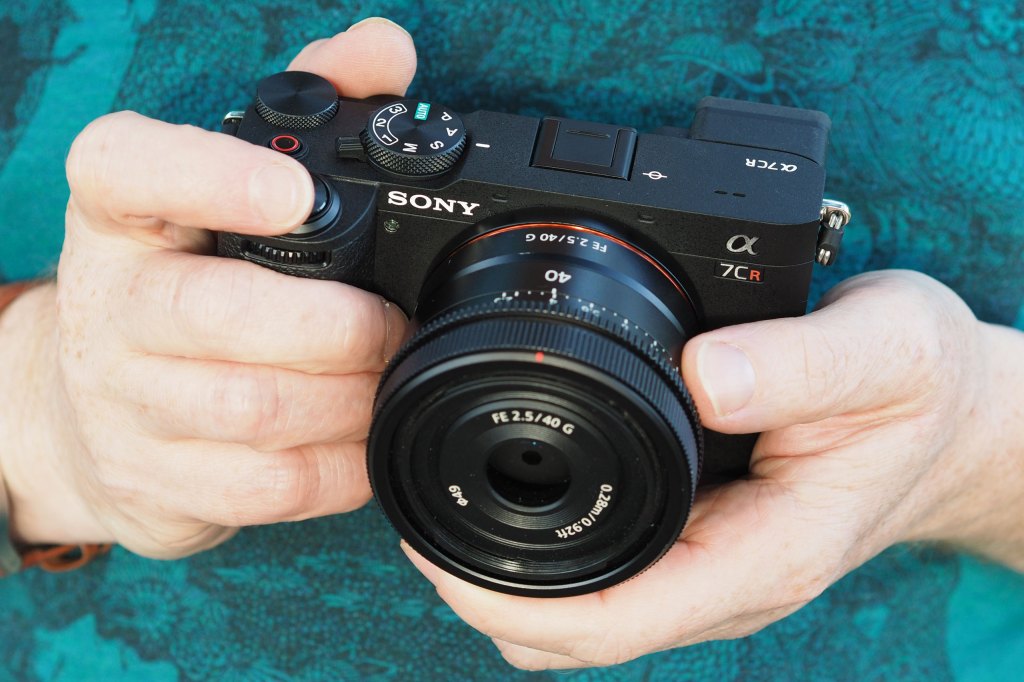 Sony Alpha A7CR in-hand