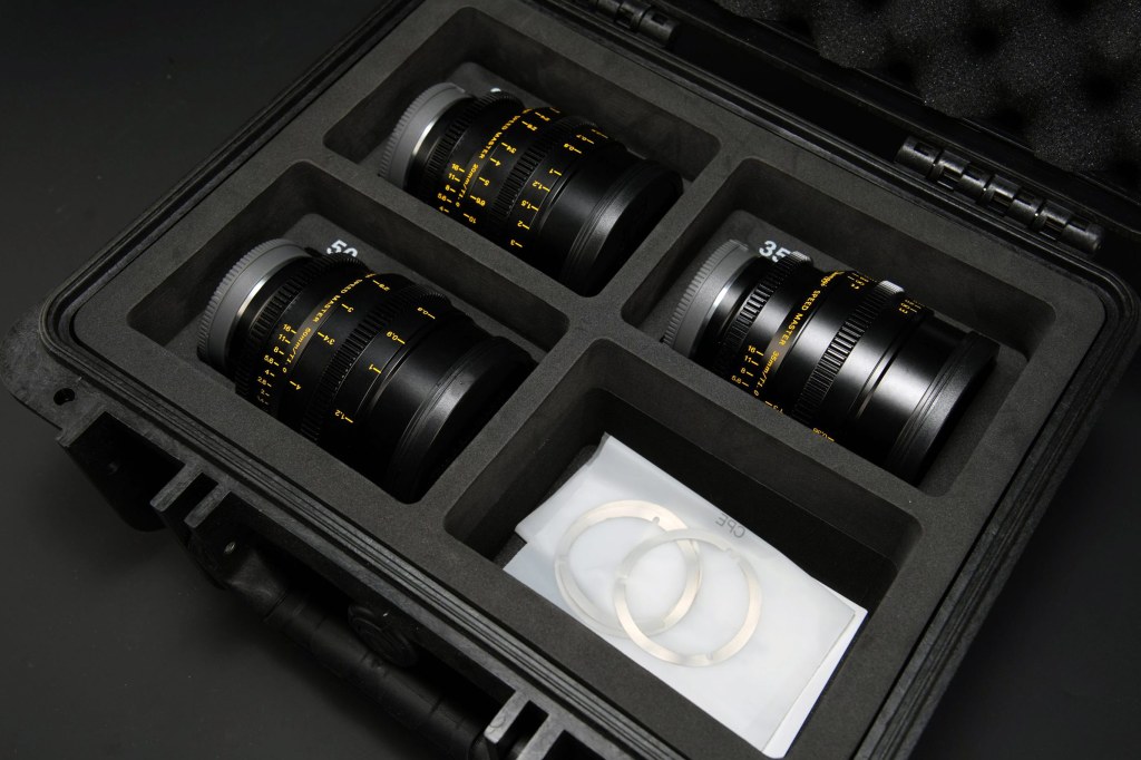 Mitakon Speedmaster 20mm, 35mm, 50mm T1.0 S35 Cine Lens Bundle. Image: zyoptics.net