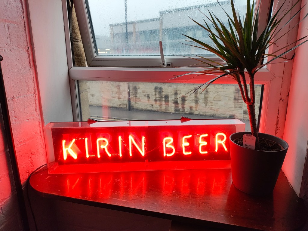 Kirin beer sign. Photo: Joshua Waller