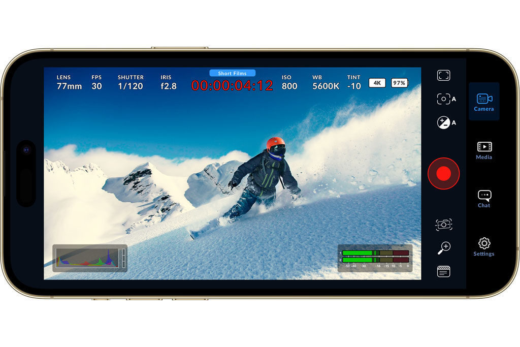 Blackmagic camera app, get cinema camera features and cinematic looks on your phone
