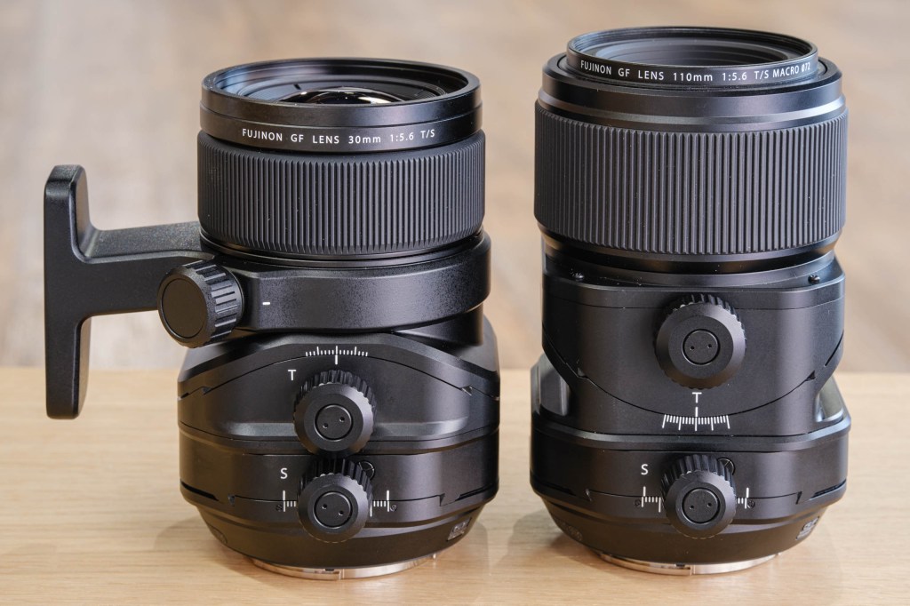 Fujifilm GF 30mm F5.6 T/S and GF 110mm F5.6 Macro T/S lenses