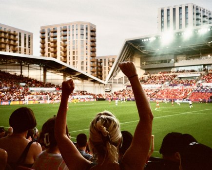 Women's football on analogue cameras, photo by Harriet Duffy